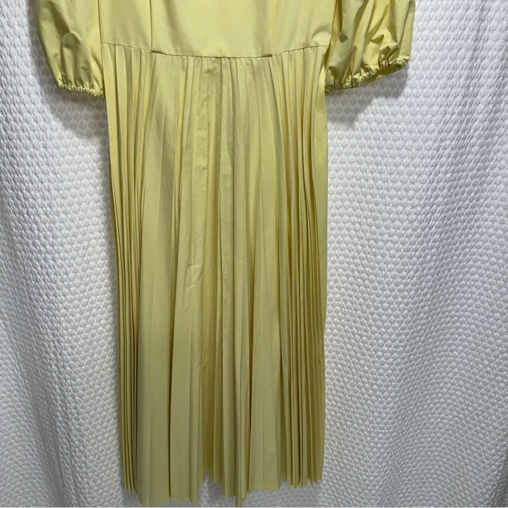 Beatrice B Pleated Yellow Dress - Picture 6 of 15